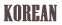 korean